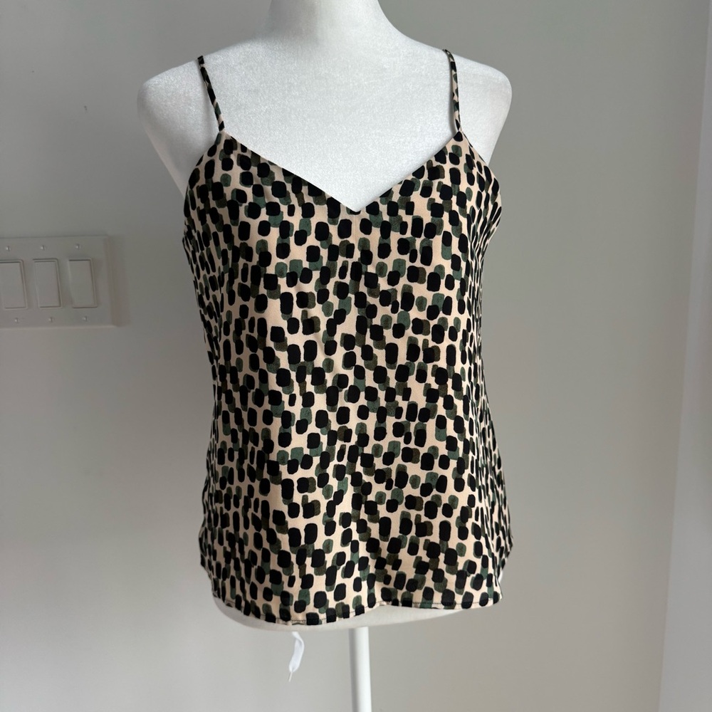 BANANA‎ REPUBLIC Spot Dot Warm Print Strappy Camisole Women’s Size XS NEW